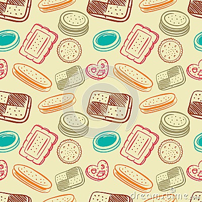 Biscuit pattern Stock Photo