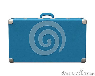 Vintage Suitcase Isolated Stock Photo