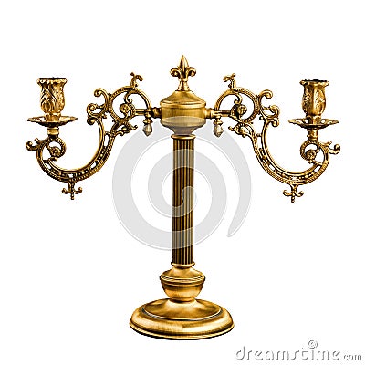 vintage table Candlestick Stock Photo