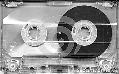 Vintage tape blank cassette background Stock Photo