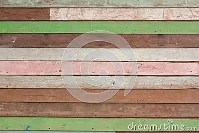 Vintage teak wood wall background. Stock Photo