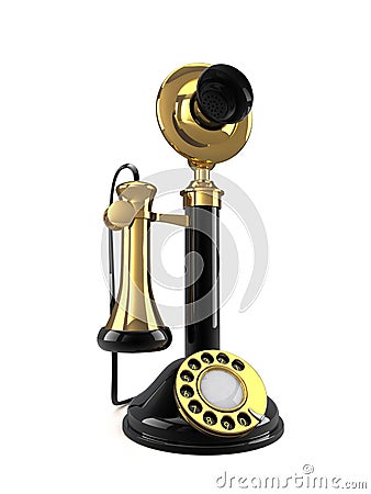 Vintage Telephone Stock Photo