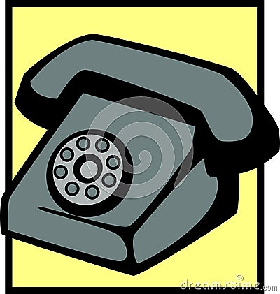 vintage telephone vector illustration Vector Illustration