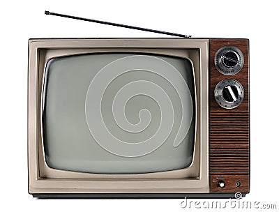 Vintage Television Stock Photo