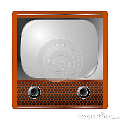 Vintage television Vector Illustration