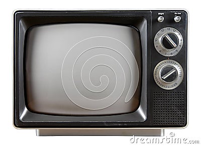 Vintage Television Stock Photo