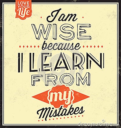 Vintage Template - Retro Design - Quote Typographic Background Vector Illustration