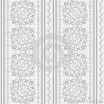 Vintage template with seamless pattern Vector Illustration