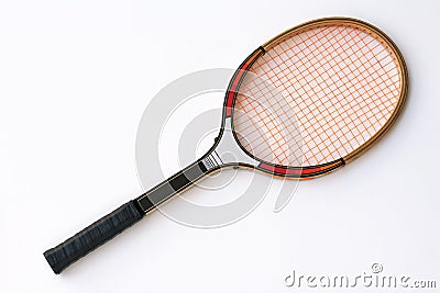 Tennis racket vintage Stock Photo