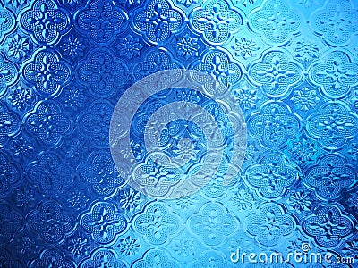 Vintage Thai style of stained glass background pattern Stock Photo