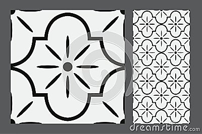 Vintage tile Vector Illustration