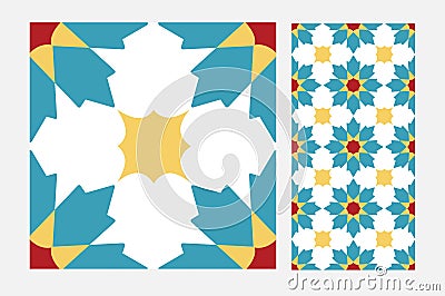 Vintage tile Vector Illustration