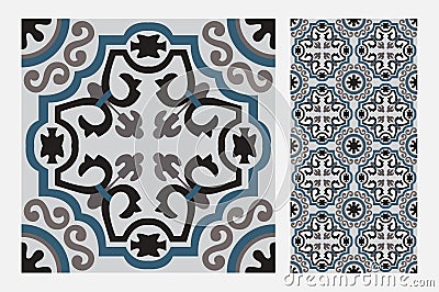 Vintage tile Vector Illustration