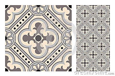 Vintage tile Vector Illustration