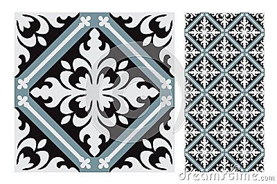 Vintage tile Vector Illustration