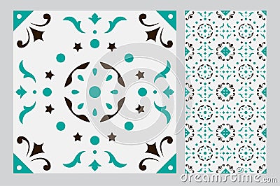 Vintage tile Vector Illustration