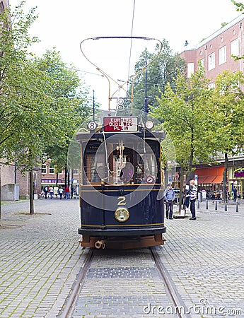 Vintage tram Editorial Stock Photo