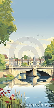 Hicksbridge: Classic Academia With Elegant Cityscapes And Detailed Architecture Stock Photo