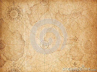 Vintage treasure map background Stock Photo