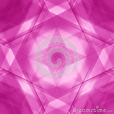 Vintage triangular strokes of intersecting sharp lines with dawn triangles and a star Stock Photo