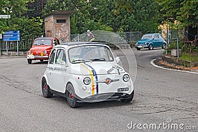 Vintage tuning Fiat 500 Abarth Editorial Stock Photo