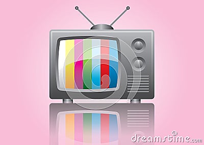 vintage tv Stock Photo