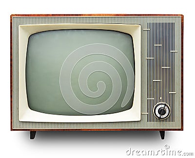 Vintage TV set Stock Photo