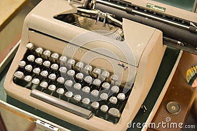 Vintage Typewriter Editorial Stock Photo