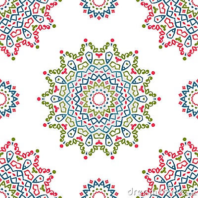 Vintage universal different seamless eastern patterns (tiling). Stock Photo