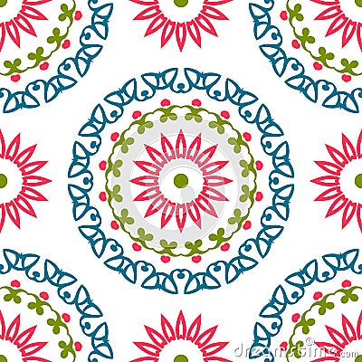 Vintage universal different seamless eastern patterns (tiling). Stock Photo