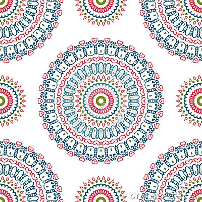 Vintage universal different seamless eastern patterns (tiling). Vector Illustration