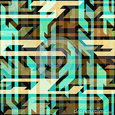 Vintage urban seamless pattern Vector Illustration