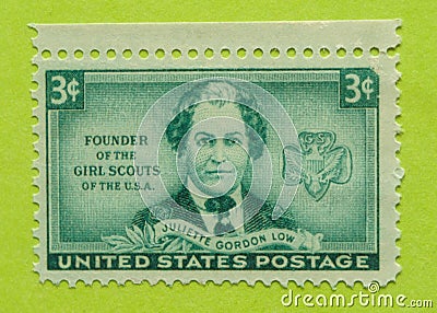 Vintage USA postage stamp Editorial Stock Photo