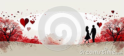 Vintage Valentine's Day concept. For wedding photos, wedding cards valentine's day card or web design Stock Photo