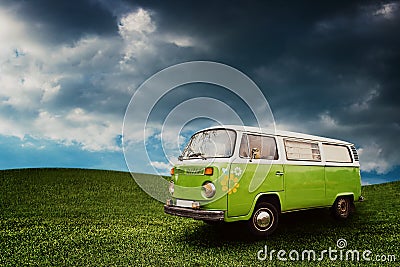 Vintage van Stock Photo