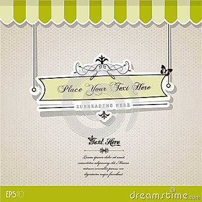 Vintage vector background. Vector Illustration