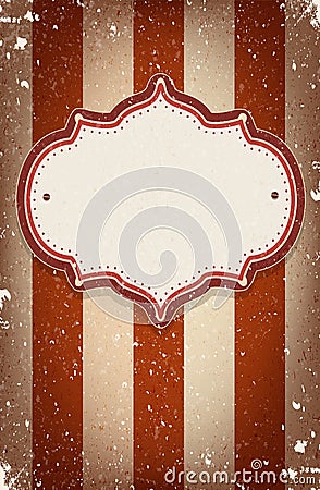 Vintage Vector Circus Inspired Frame With A Space For Text ...
