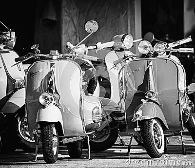 Vintage Vespa Piaggio Editorial Stock Photo