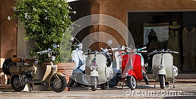 Vintage Vespa Piaggio Editorial Stock Photo