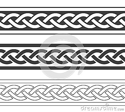 Vintage viking border Vector Illustration