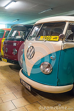 Vintage Volkswagen camper van 1960 Editorial Stock Photo