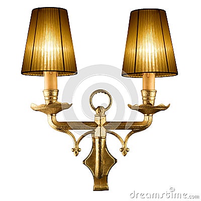 Vintage wall lamp Stock Photo