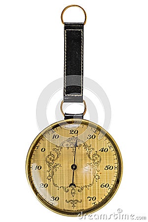 vintage round thermometer Stock Photo