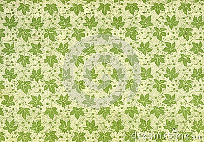 Vintage wallpaper - leaves Stock Photo