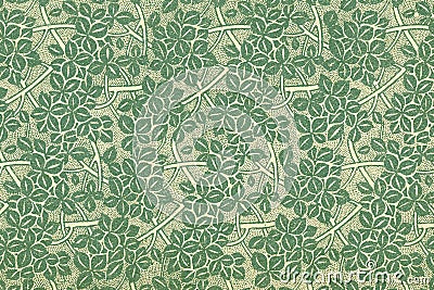 Vintage wallpaper with leaves Stock Photo
