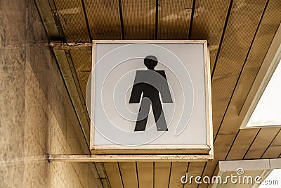 Vintage WC pictogram Stock Photo