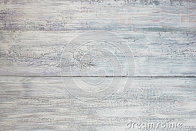 Vintage weathered shabby white, blue painted wood texture as background. Stock Photo