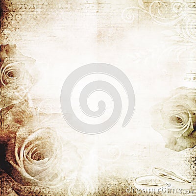 Vintage wedding background Stock Photo