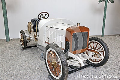 Vintage white car Editorial Stock Photo