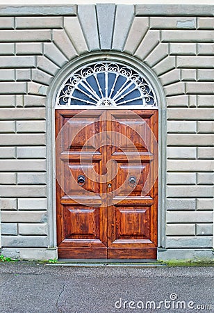 Vintage wooden door Stock Photo